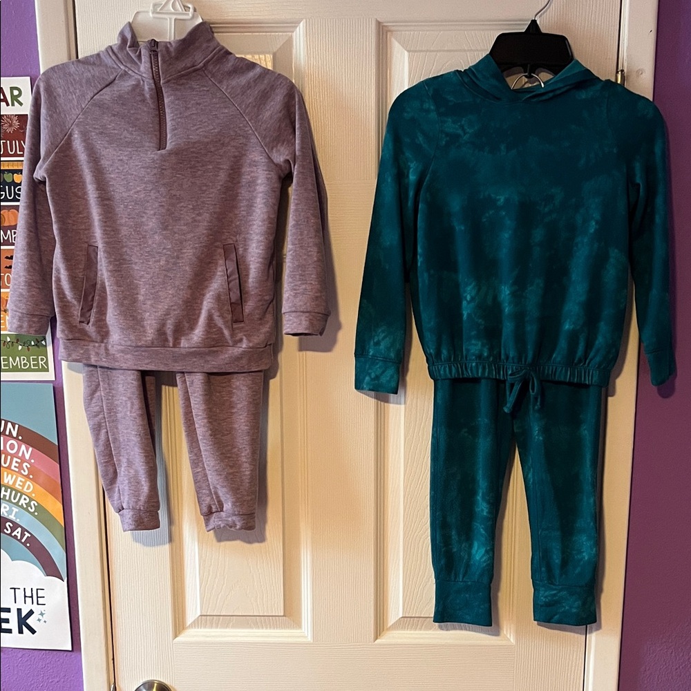 Purple and Teal Kids Matching Sets